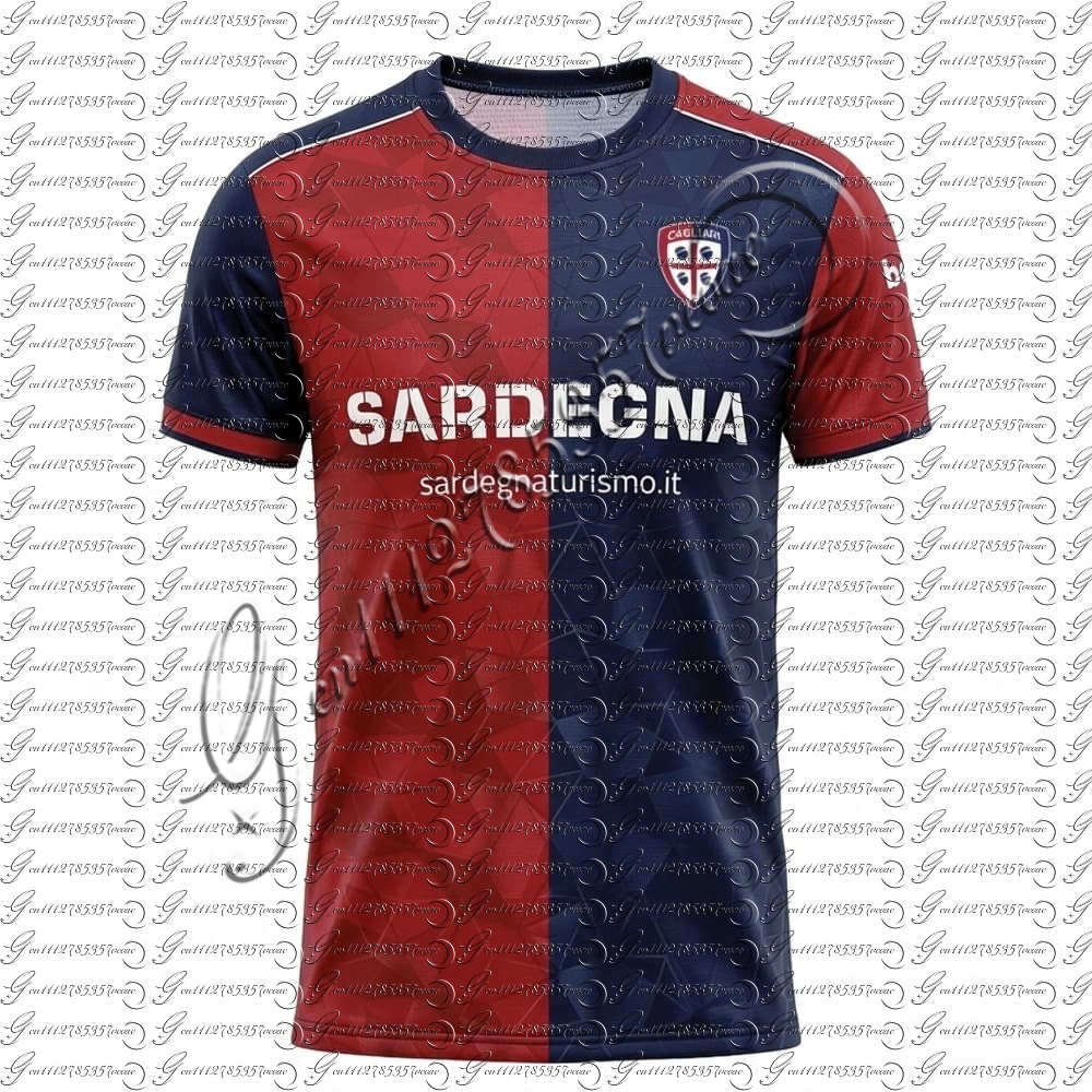 Sports Equipment Jersey - 2026 Cagliari 3D Baskı Futbol Forması