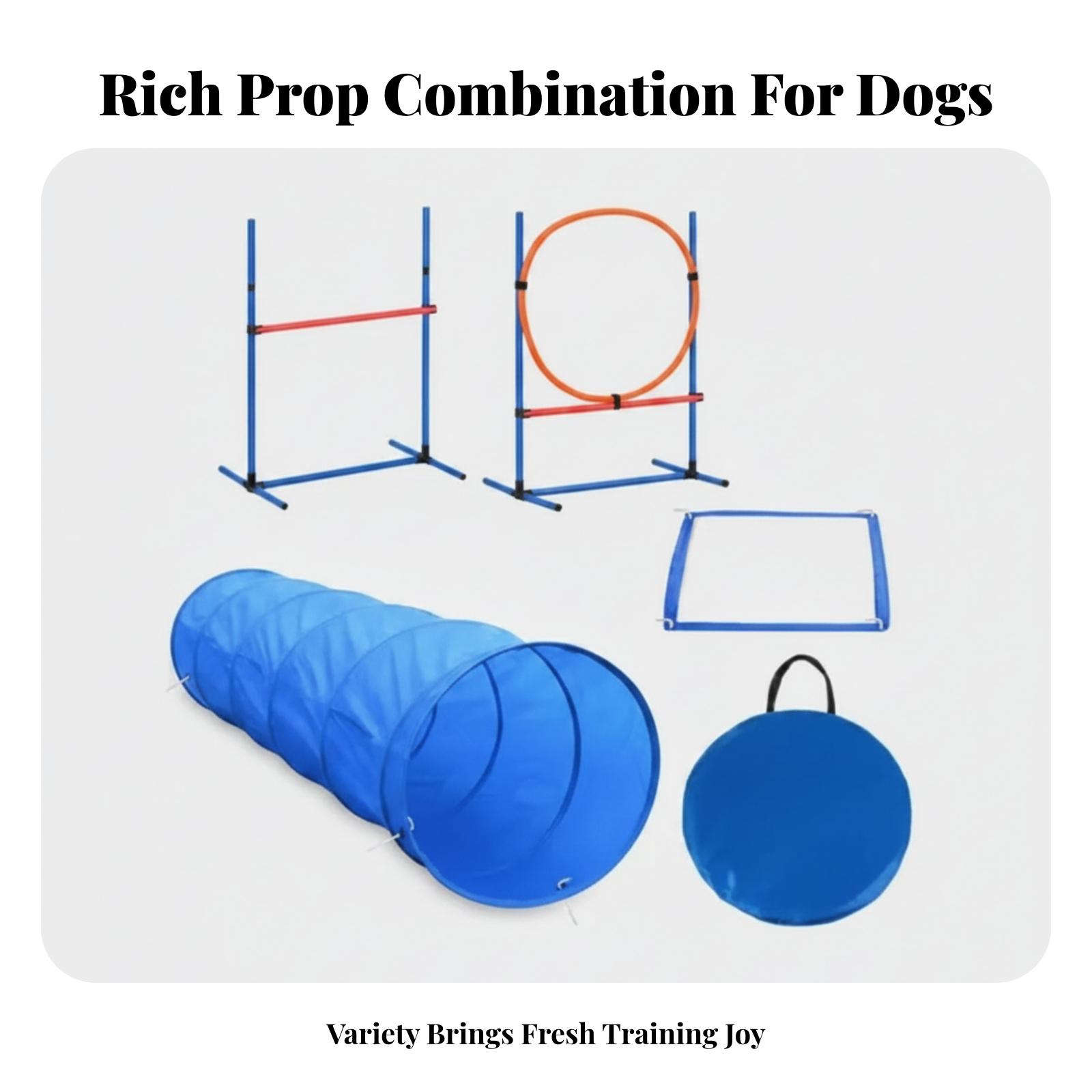Agility Hurdle Set - Etkileşimli Köpek Çeviklik Seti, Tünel, Engel,