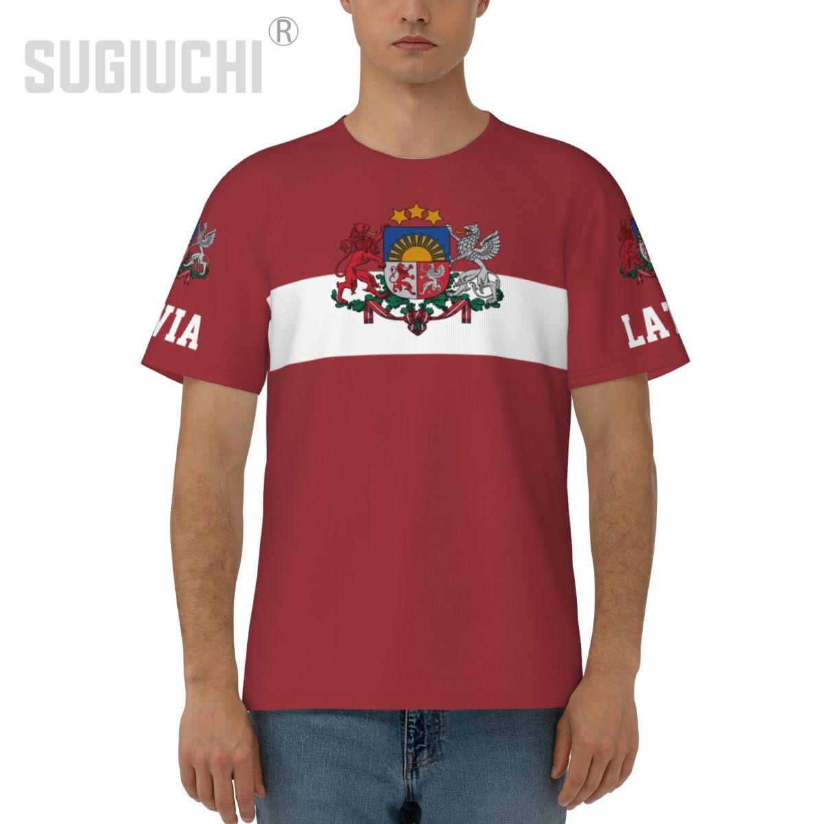 Unisex Ulus T-shirt Letonya Ba - Sports Equipment Jersey incelemesi ve fiyatı