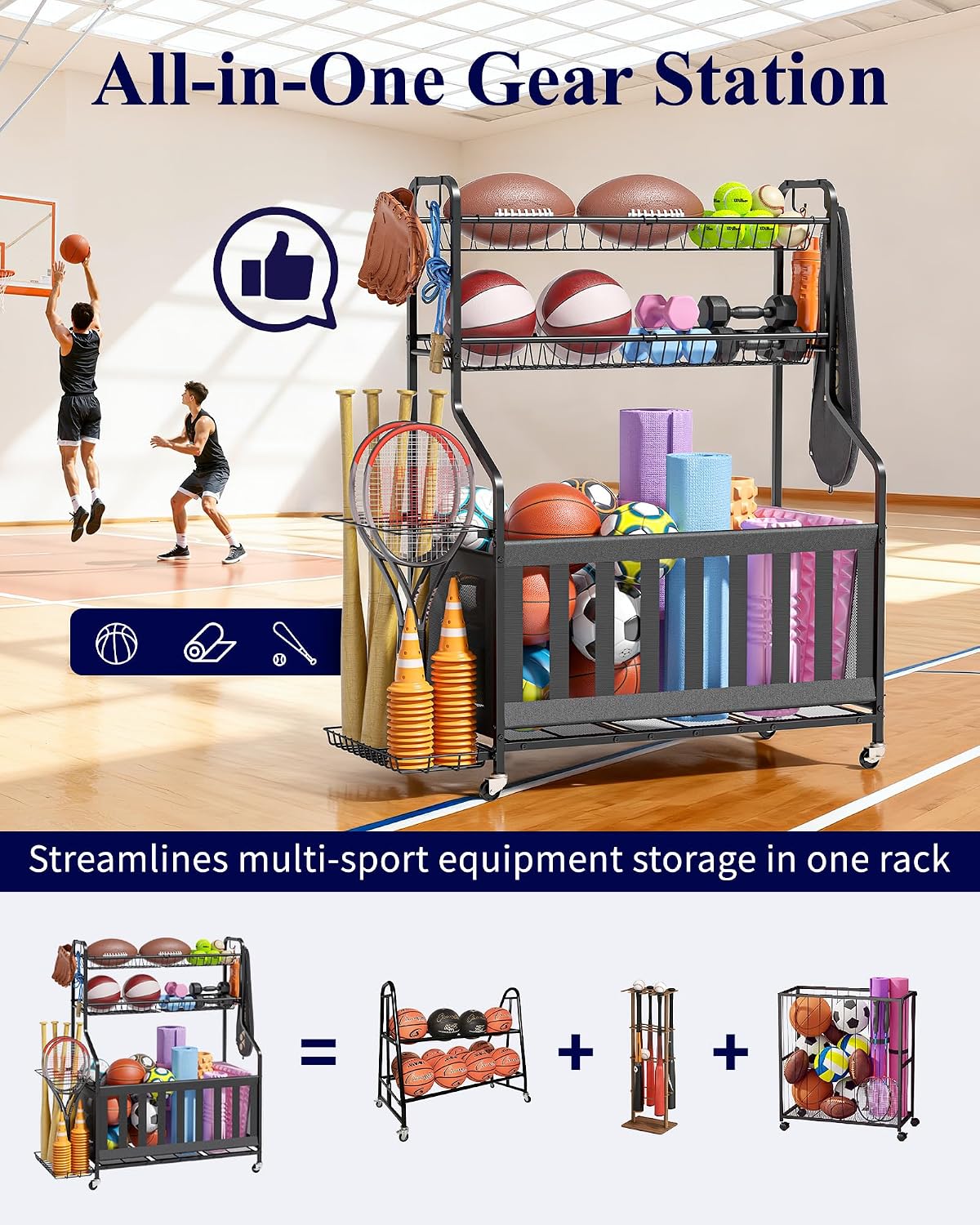 Spor Malzemeleri Depolama Düze - Sports Equipment Garage Storage incelemesi ve fiyatı